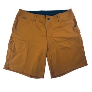 Kuhl Renegade Shorts Mens 36 Mustard Utility‎ Outdoor Hiking Camping Adventure